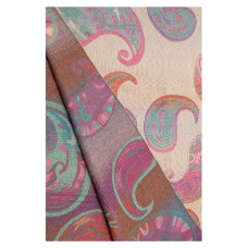 Atoll Palm Retro Scarf with Colorful Lilac Patterns