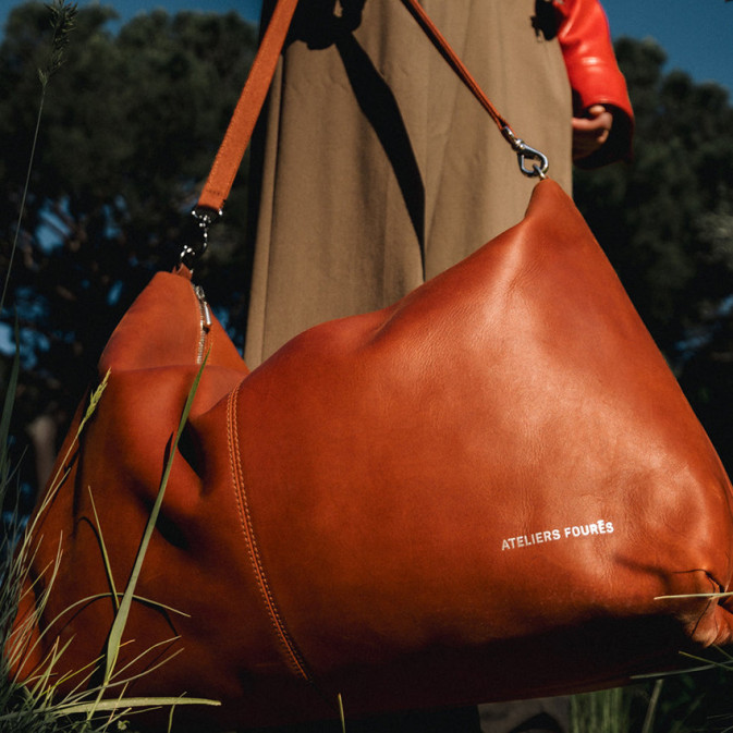 Ateliers Fourès Iliade Carry-on Zippered Bag I926 Tawny