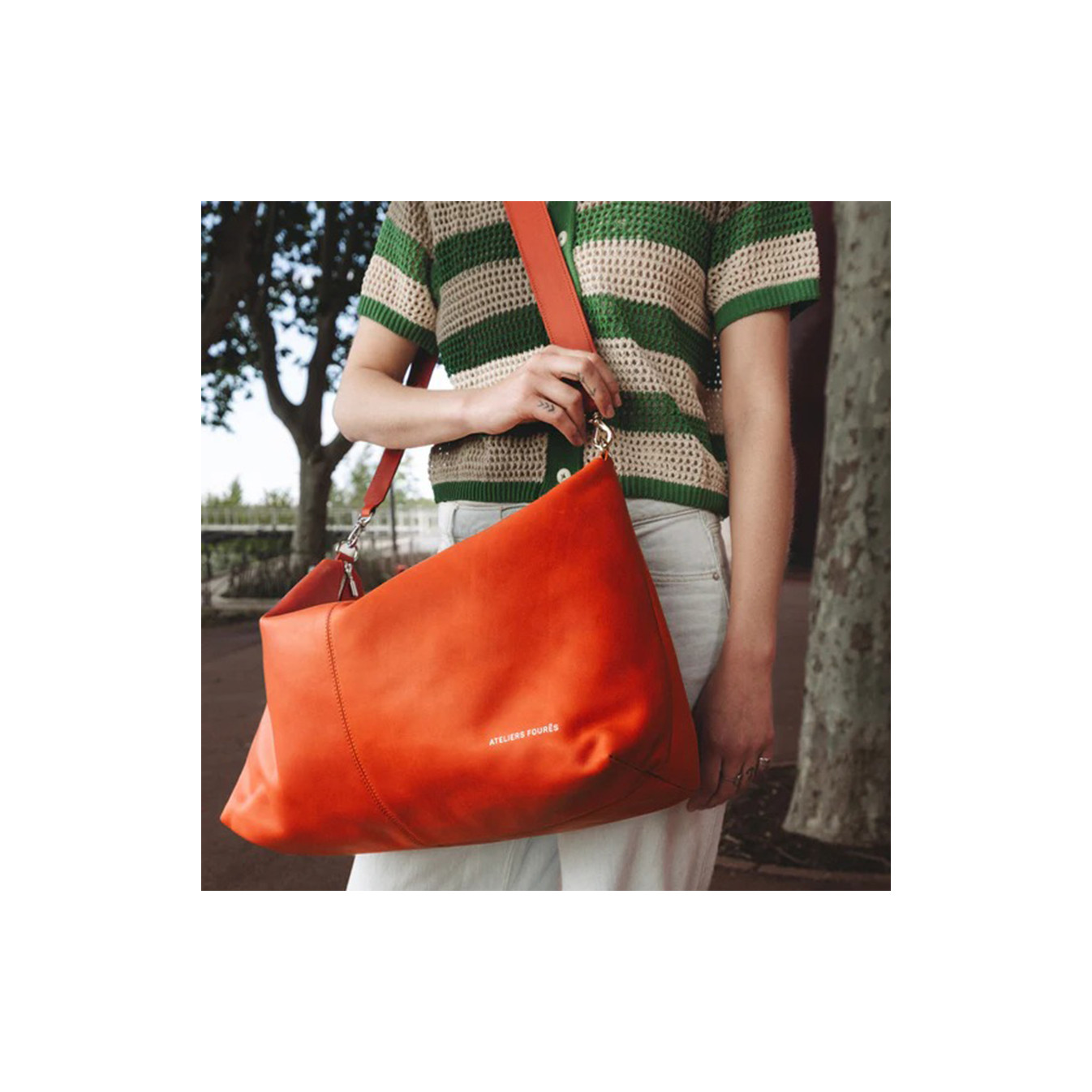 Ateliers Fourès Iliade Sac De Voyage Cabine I926 Orange Confite