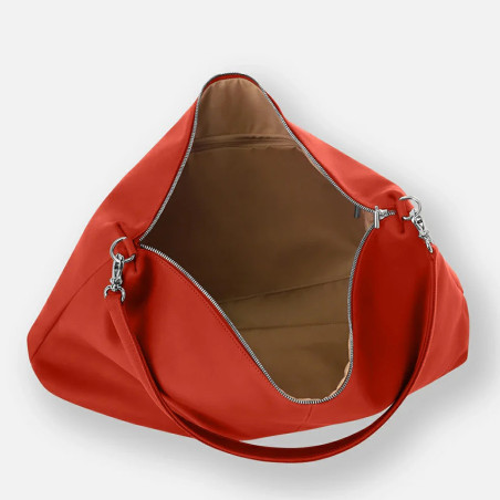 Ateliers Fourès Iliade Sac De Voyage Cabine I926 Orange Confite ouvert