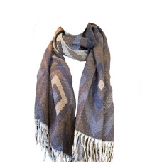 Atoll Palm Diamond Ball Scarf Dark Blue