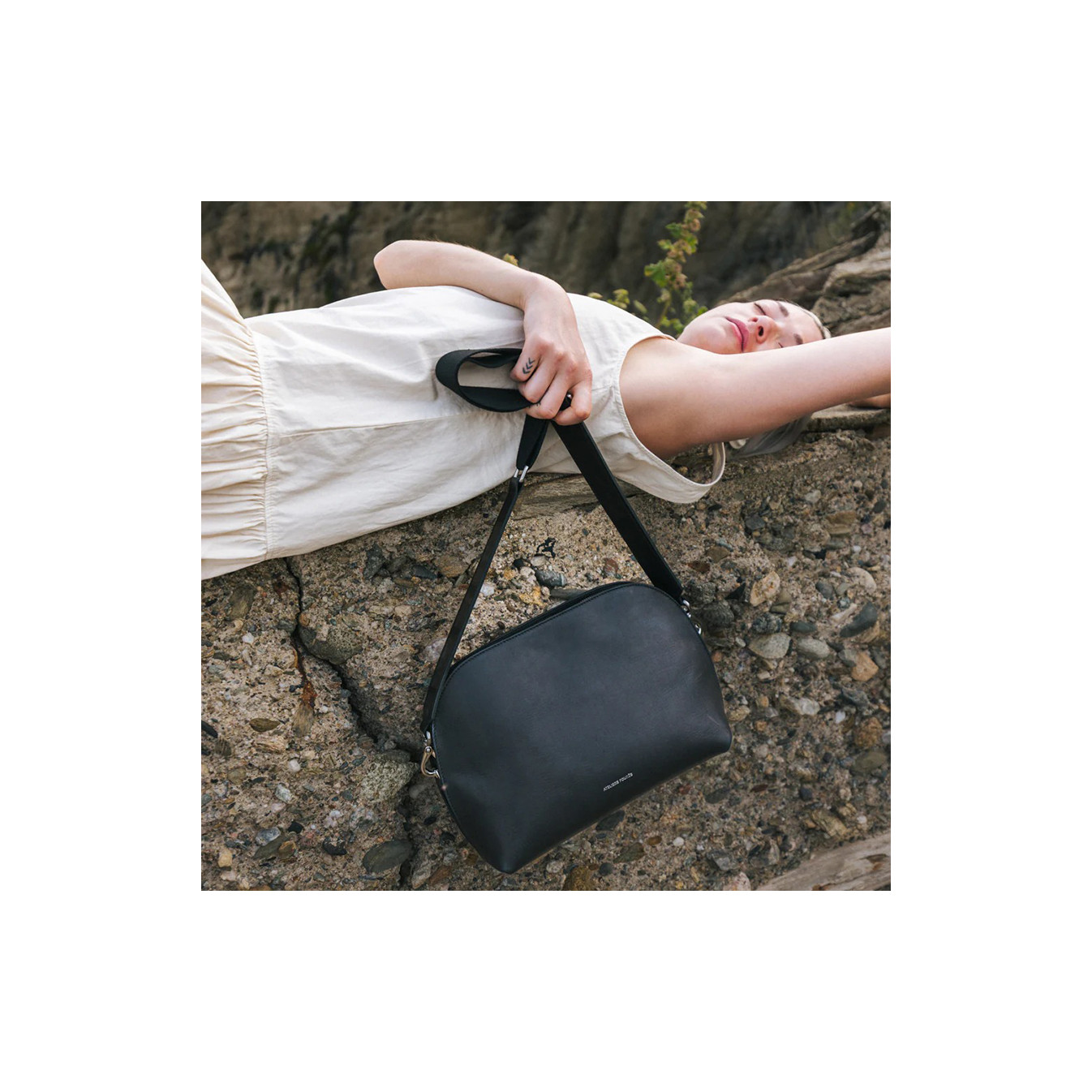 Ateliers Fourès Odyssée Classic Trotter Bag H729 Black
