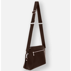 Ateliers Fourès Odyssée Large Format Crossbody Bag H749 Coffee