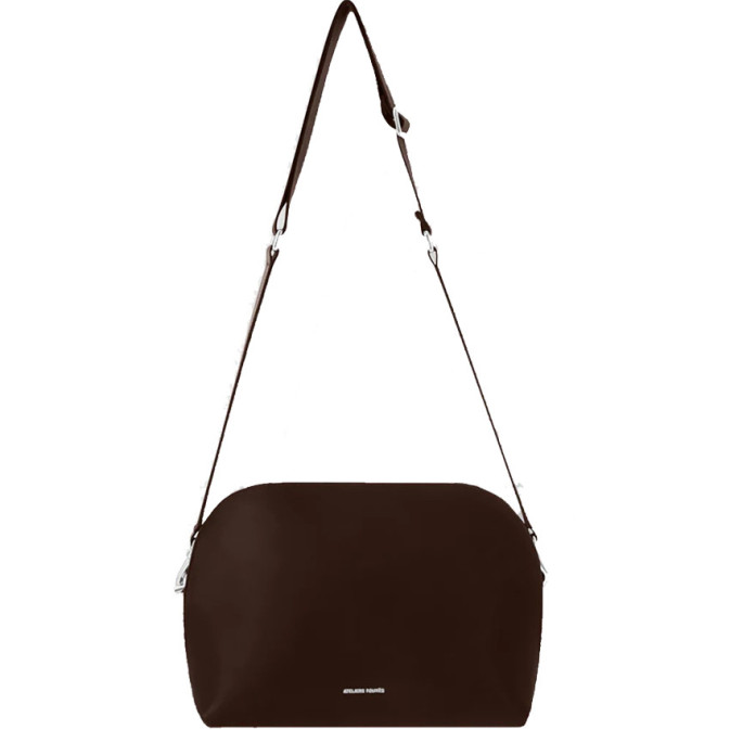 Ateliers Fourès Odyssée Large Format Crossbody Bag H749 Coffee