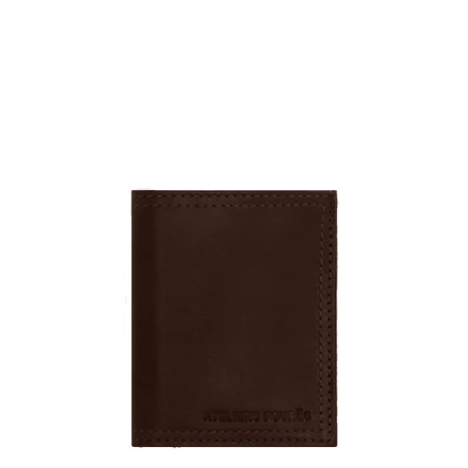 Ateliers Fourès Platon Card Holder H25X Coffee