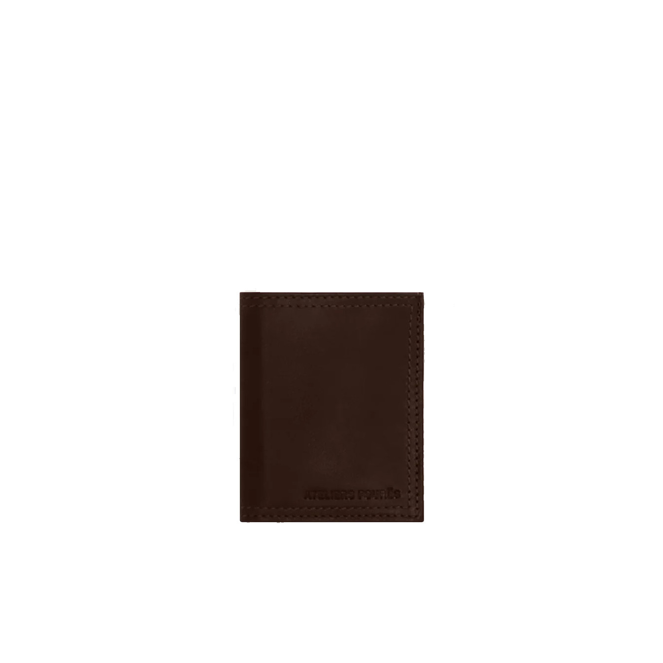 Ateliers Fourès Platon Card Holder H25X Coffee