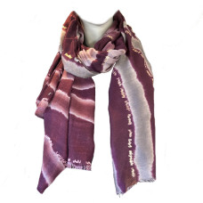 Atoll Palm Sand & Silk Thick Scarlet Red Scarf