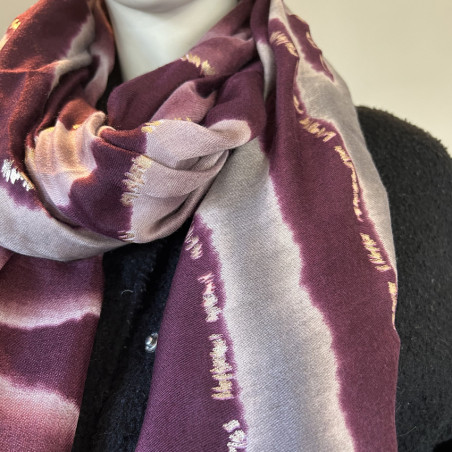 Atoll Palm Sand & Silk Thick Scarlet Red Scarf