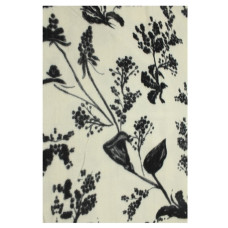 Atoll Palm Floral Chic Soft Scarf with Floral Patterns in Cream