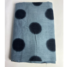 Atoll Palm Polka Dot Soft Stole Large Polka Dark Blue