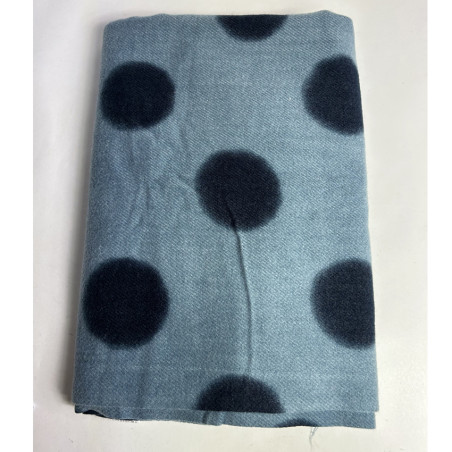 Atoll Palm Polka Dot Soft Stole Large Polka Dark Blue