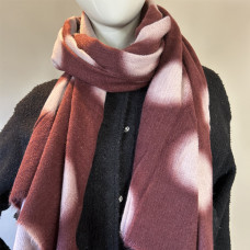 Atoll Palm Polka Dot Soft Stole Large Dark Red Polka Dots