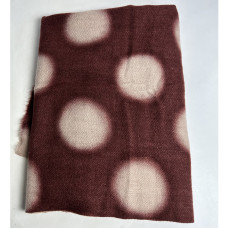 Atoll Palm Polka Dot Soft Stole Large Dark Red Polka Dots