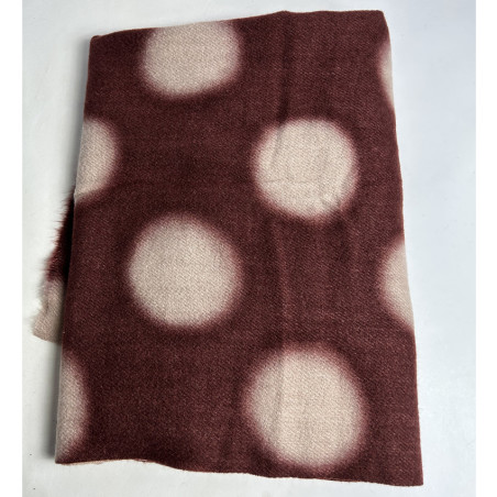 Atoll Palm Polka Dot Soft Stole Large Dark Red Polka Dots