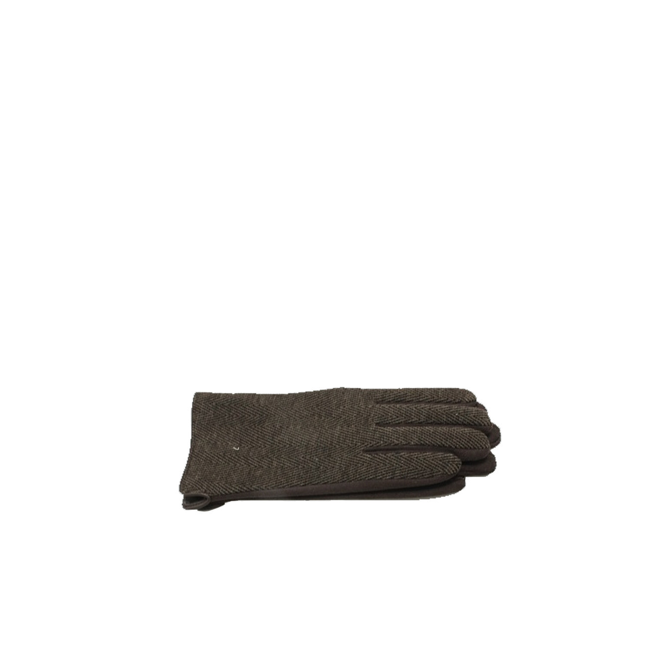 Atoll Palm Winter Refinement Suede Effect Dark Brown Gloves