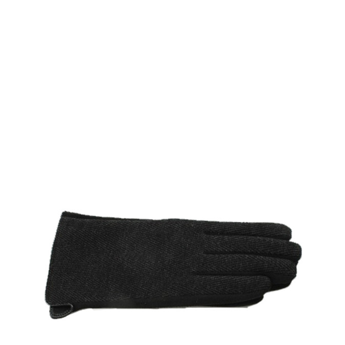 Atoll Palm Winter Refinement Suede Effect Black Gloves