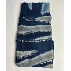 Atoll Palm Sand & Silk Thick Scarf Dark Blue