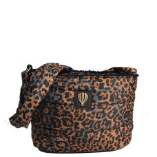 Le Voyage En Panier Carlifauve Trotteur Doudoune Leopard Camel Bag