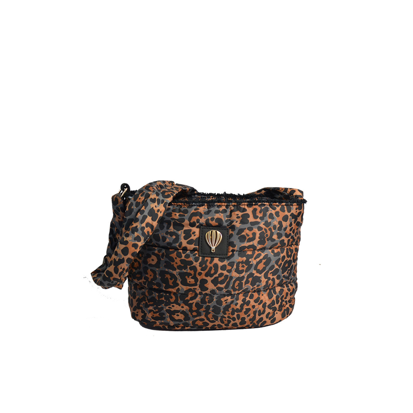 Le Voyage En Panier Carlifauve Trotteur Doudoune Leopard Camel Bag