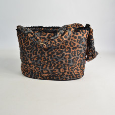 Le Voyage En Panier Carlifauve Trotteur Doudoune Leopard Camel Bag
