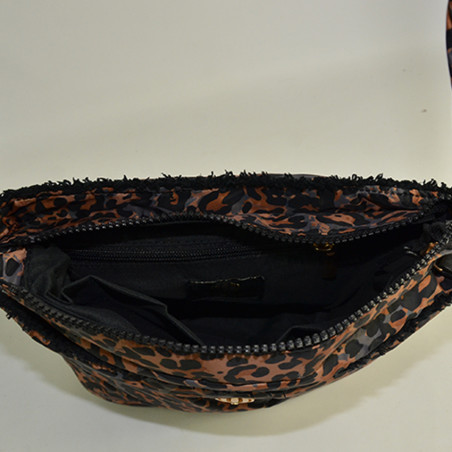 Le Voyage En Panier Carlifauve Trotteur Doudoune Leopard Camel Bag