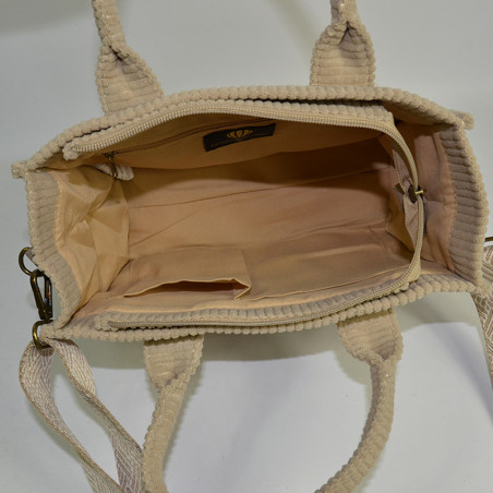 Le Voyage en Panier Duvida Mini Sac A Main Velours Kaki