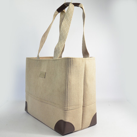 Le Voyage en Panier Duviner Cabas M Velvet Beige