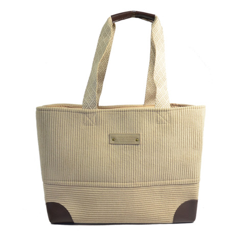 Le Voyage en Panier Duviner Cabas M Velvet Beige