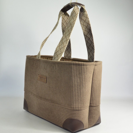 Le Voyage en Panier Duviner Cabas S Velvet Taupe