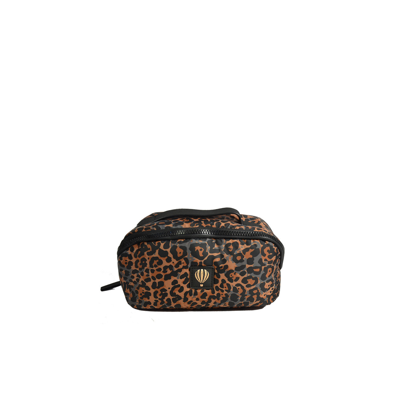 Le Voyage En Panier Fauvette Trousse de toilette Doudoune Léopard Camel