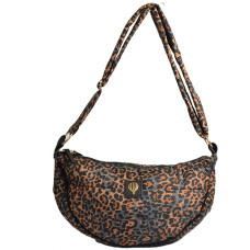 Le Voyage En Panier Fauvi Sac Besace Doudoune Léopard Camel