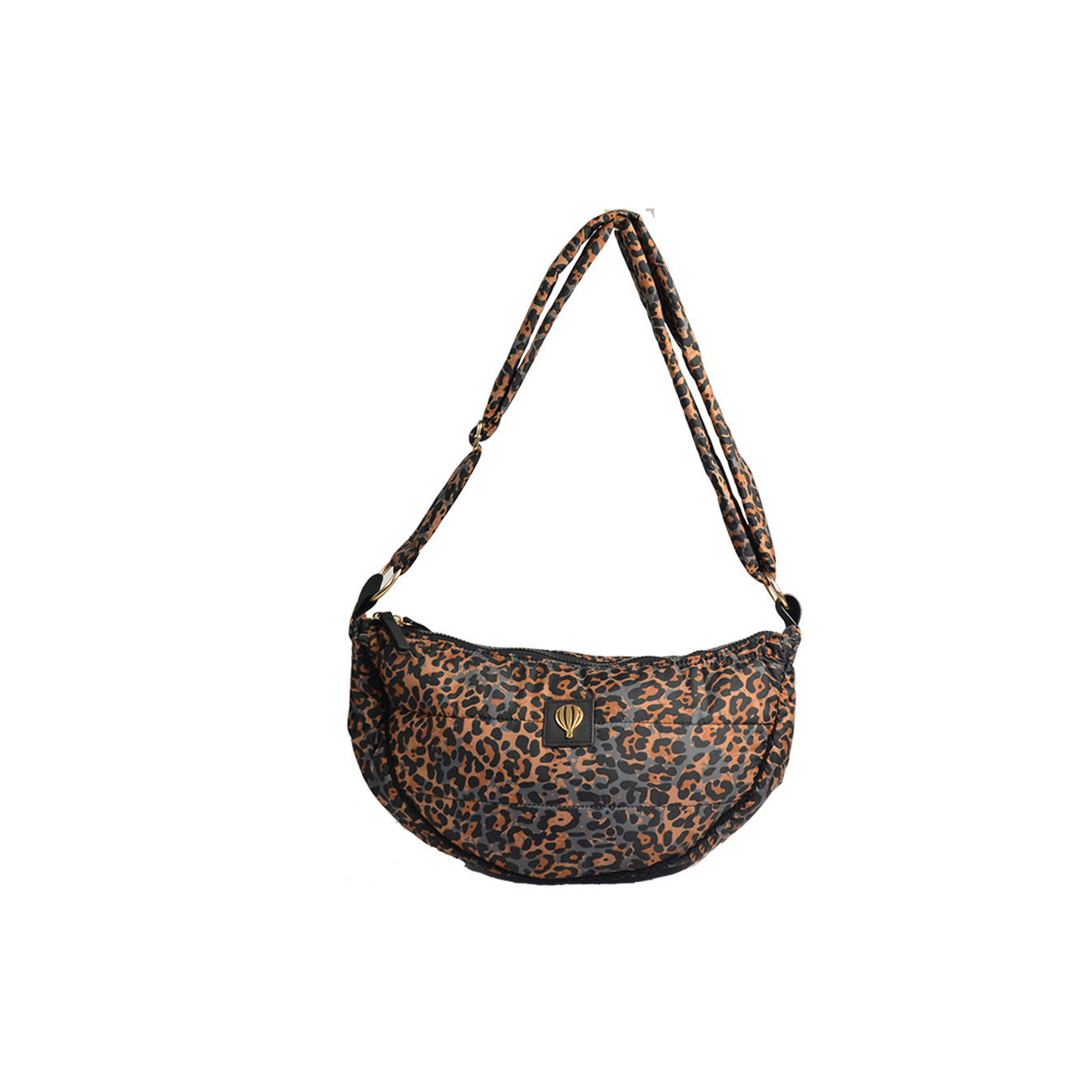 Le Voyage En Panier Fauvi Sac Besace Doudoune Léopard Camel