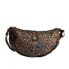 Le Voyage En Panier Fauvi Sac Besace Doudoune Léopard Camel