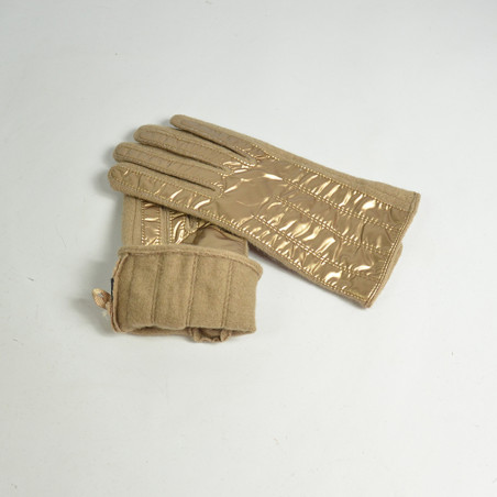 Le Voyage En Panier Manille Gloves TU Taupe Gold