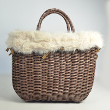 Le Voyage en Panier Moscopelli Medium Cabas Beige dos