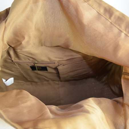 Le Voyage en Panier Moscopelli Medium Cabas Beige ouvert