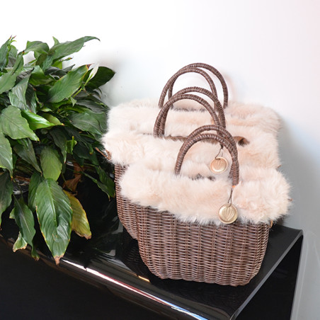 Le Voyage en Panier Moscopelli Medium Cabas Beige s-m-l