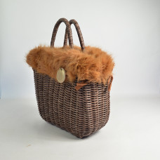 Le Voyage en Panier Moscopelli Small Camel Bag