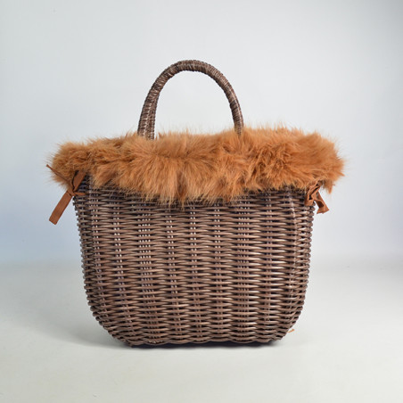 Le Voyage en Panier Moscopelli Small Camel Bag