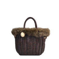 Le Voyage en Panier Moscopelli Small Cabas Brown