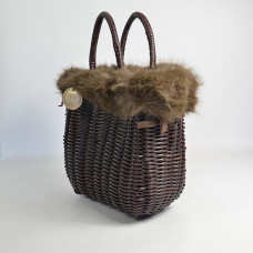 Le Voyage en Panier Moscopelli Small Cabas Brown