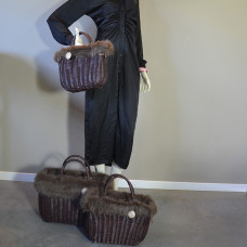Le Voyage en Panier Moscopelli Small Cabas Marron sml