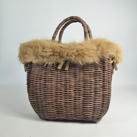 Le Voyage en Panier Moscopelli Small Cabas Taupe