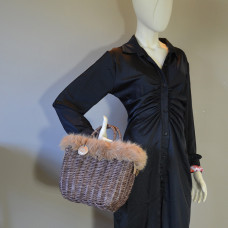 Le Voyage en Panier Moscopelli Small Cabas Taupe