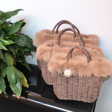 Le Voyage en Panier Moscopelli Small Cabas Taupe