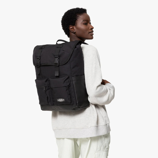 Eastpak Topload Icon Backpack M 4t6 On Black