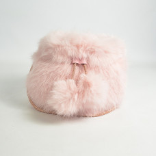 Le Voyage En Panier Panpan Mini Pouch Bag Pink Fur
