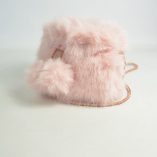 Le Voyage En Panier Panpan Mini Pouch Bag Pink Fur