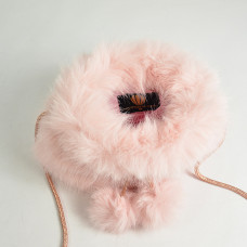 Le Voyage En Panier Panpan Mini Pouch Bag Pink Fur