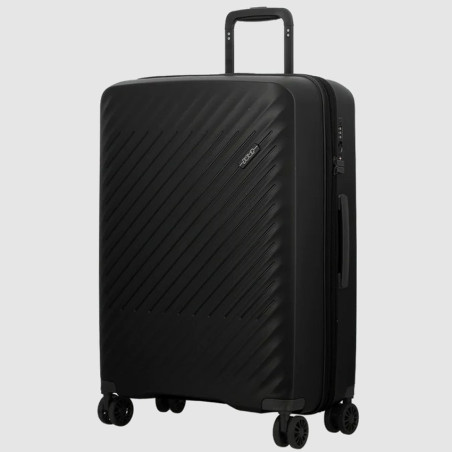 Jump Levante Suitcase 66cm 4 Wheels TSA Black